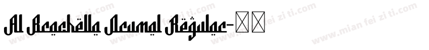 Al Brachella Drumal Regular字体转换